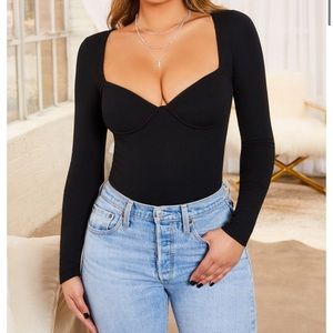 New Black Oh Polly Bodysuit